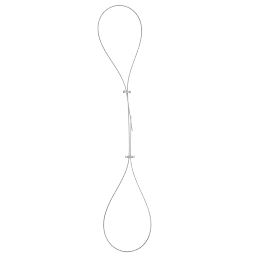 LOLIPPYY Einstellbarer Vorhang Hängedraht aus Robustem Metall Doppellochiger Seilklemmenverschluss Flexibel für Verschiedene Vorhanggrößen Einfache Montage Modernes Design für von LOLIPPYY