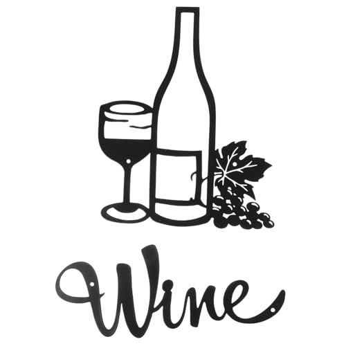 LOLIPPYY Eisen weinbecher wanddekoration Goblet förmiges Metallpendant Kreative Wandkunst für Wohnzimmer Bar Büro Geeignet für Innen Außenbereiche Moderate Künstlerisches Design von LOLIPPYY