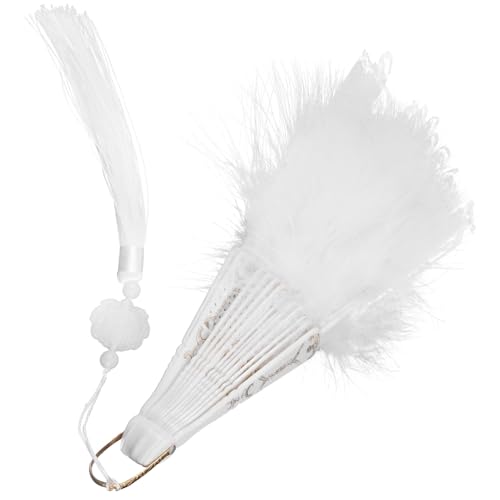 LOLIPPYY Eleganter Faltbarer Spitzen-handfächer mit Weißen Spitzenfedern Leichter Vintage-fächer für Damen Robustes Design für Tanz Fotografie und Sommerliche Veranstaltungen LOLIPPYY Eleganter Faltbarer Spitzen-handfächer mit Weißen Spitzenfedern Leichter Vintage-fächer für Damen Robustes Design für Tanz Fotografie und Sommerliche Veranstaltungen von LOLIPPYY