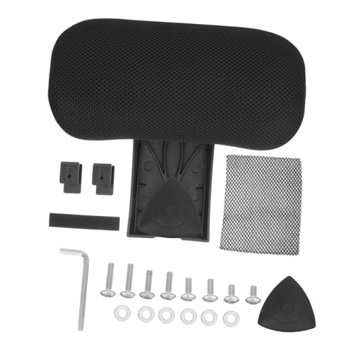 LOLIPPYY Ergonomische Bürostuhl Kopfstütze Verstellbar Drehbar Abnehmbar für Nacken Kopfsupport Büro und Home Office in Schwarz von LOLIPPYY