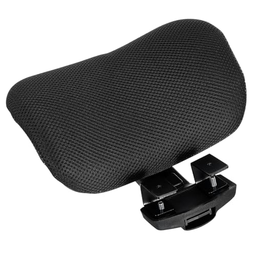 LOLIPPYY Ergonomische Bürostuhl Kopfstütze Verstellbar mit Weichem Schwamm Gepolstert Einfache Montage ohne Bohren Nackenstütze Kompatibel für Computer und Gaming Stühle Schwarz Clips von LOLIPPYY