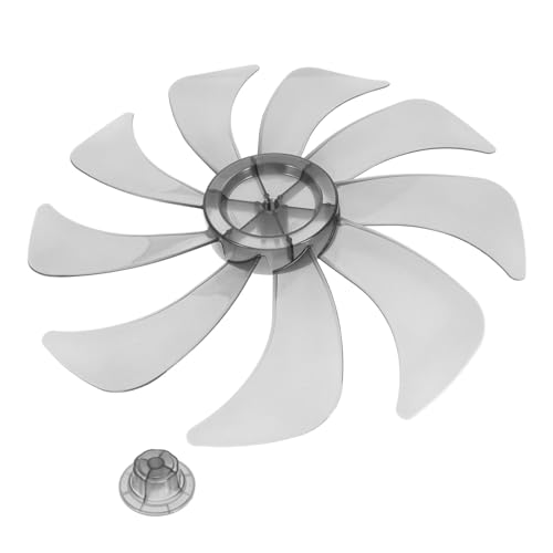 LOLIPPYY Ersatz Lüfterblatt für Standventilator Langlebig Hitzebeständig Geräuscharm Transparent Schwarz Kompatibel mit Tisch und Bodenventilatoren Einfache Montage von LOLIPPYY