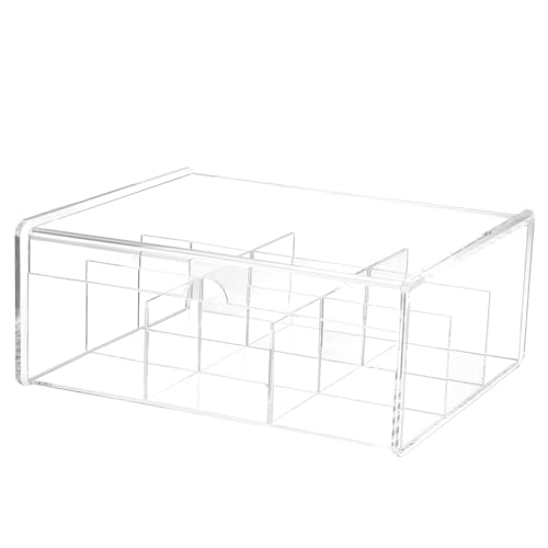 LOLIPPYY Fächer Teebox aus Klarem Acryl mit Staubschutzdeckel Vielseitiger Küchen Organizer für Teebeutel Kaffeepads und Zuckerbeutel Praktische Transparente Aufbewahrungsbox für Haushalt LOLIPPYY Fächer Teebox aus Klarem Acryl mit Staubschutzdeckel Vielseitiger Küchen Organizer für Teebeutel Kaffeepads und Zuckerbeutel Praktische Transparente Aufbewahrungsbox für Haushalt von LOLIPPYY