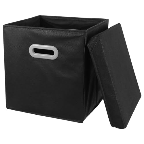 LOLIPPYY Faltbare Stoff Aufbewahrungsbox mit Deckel und Griffen Große Multifunktionale Kleidungskiste für Kleiderschrank und Haushalt Praktische Organizerbox für Decken und LOLIPPYY Faltbare Stoff Aufbewahrungsbox mit Deckel und Griffen Große Multifunktionale Kleidungskiste für Kleiderschrank und Haushalt Praktische Organizerbox für Decken und von LOLIPPYY
