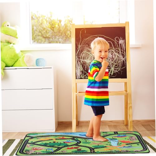 LOLIPPYY Faltbarer Dinosaurier Spielteppich für Kinderzimmer Jungen und Mädchen rutschfeste Spielmatte mit Straßenkarte Strapazierfähiger und Leicht zu Reinigender Spielteppich für LOLIPPYY Faltbarer Dinosaurier Spielteppich für Kinderzimmer Jungen und Mädchen rutschfeste Spielmatte mit Straßenkarte Strapazierfähiger und Leicht zu Reinigender Spielteppich für von LOLIPPYY