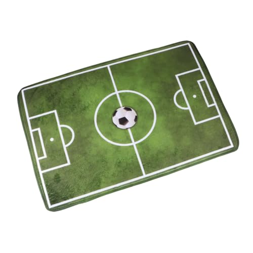 LOLIPPYY Flanell Bodenmatte Mini Fußballfeld rutschfest Weicher Teppich Wohnzimmer Schlafzimmer Kinderzimmer Dekoration Komfortabel Langlebig von LOLIPPYY