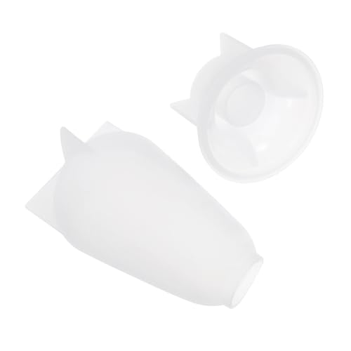 LOLIPPYY Flexible Glühbirnenform mit Stabilem Sockel für Kerzen Seifen Blumenexponate und Epoxidharzguss Wiederverwendbar und Vielseitig Einsetzbar von LOLIPPYY