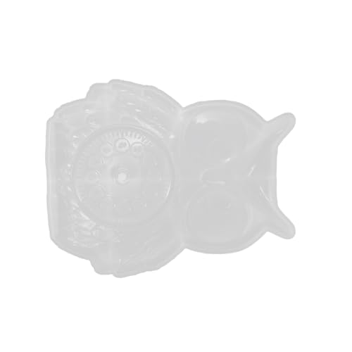 LOLIPPYY Flexible Silikonform Eule Uhr DIY Gießform für Wanddeko Basteln mit Glatter Oberfläche und Hoher Reißfestigkeit Geeignet für Türschild und Epoxidharz Handwerk von LOLIPPYY