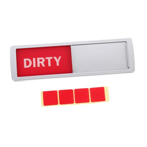 LOLIPPYY Geschirrspülermagnet Doppelseitiges Clean Dirty Schild Wasserresistenter Indikator mit Starkem Magnet Flexible Küchen und Waschraum Beschilderung Leicht Verschiebbar Silberfarben LOLIPPYY Geschirrspülermagnet Doppelseitiges Clean Dirty Schild Wasserresistenter Indikator mit Starkem Magnet Flexible Küchen und Waschraum Beschilderung Leicht Verschiebbar Silberfarben von LOLIPPYY