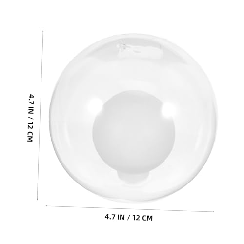 LOLIPPYY Glas Lampenschirm Deckenlampe Weiß Kugel Øcm Lampenfassung Ersatzlampenschirm für Pendelleuchte Wohnzimmer Schlafzimmer Beleuchtung von LOLIPPYY