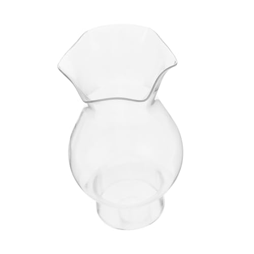 LOLIPPYY Glas Lampenschirm Øcm Vintage Kerosinlampe Ersatz Lampenglas Öl Laterne Hurrikanlampe Nostalgisch Dekorativ für Wandlampen und Camping von LOLIPPYY