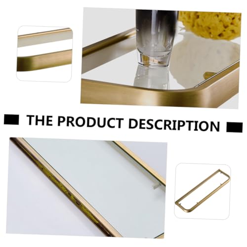 LOLIPPYY Hängeregal aus Messing mit Bronze Finish Glasablage Rostfrei und Korrosionsbeständig Wandregal für Badezimmer Toilettenaufbewahrung Minimalistisches Design für Shampoo und von LOLIPPYY