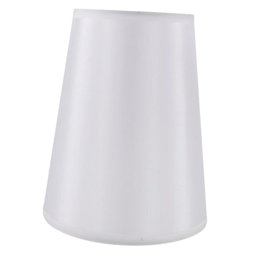 LOLIPPYY Halbrunder Lampenschirm Ersatz Lampenschirm Weiß für Nachttischlampe Schlafzimmer mit Stabilem Material und Weichem Licht für Wohnzimmer und Arbeitszimmer von LOLIPPYY