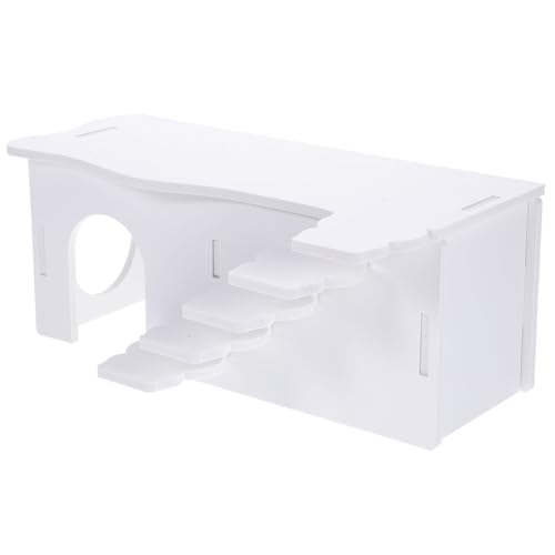 LOLIPPYY Hamster Versteck Haus mit Leiter aus Beißfestem Multifunktionales Meerschweinchen Schlaf Versteckspielzeug DIY Bemalbar Geruchsneutral und Strapazierfähig Weiß Klein LOLIPPYY Hamster Versteck Haus mit Leiter aus Beißfestem Multifunktionales Meerschweinchen Schlaf Versteckspielzeug DIY Bemalbar Geruchsneutral und Strapazierfähig Weiß Klein von LOLIPPYY