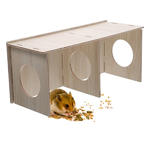 LOLIPPYY Hamster Versteck aus Massivem Holz Großes Nagerhaus mit Privatem Rückzugsort Atmungsaktiv Geruchsfrei Langlebig Geeignet für Hamster Meerschweinchen und Chinchillas als Spiel LOLIPPYY Hamster Versteck aus Massivem Holz Großes Nagerhaus mit Privatem Rückzugsort Atmungsaktiv Geruchsfrei Langlebig Geeignet für Hamster Meerschweinchen und Chinchillas als Spiel von LOLIPPYY