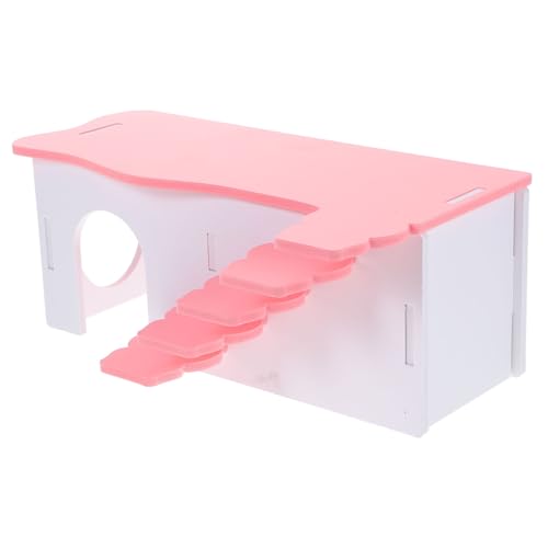LOLIPPYY Hamsterhaus mit Leiter Haustierversteck für Meerschweinchen Kleintiere Ruheplatz Spielhaus Sicher und Komfortabel DIY Gestaltung Möglich von LOLIPPYY