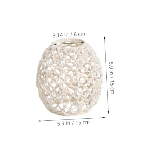 LOLIPPYY Handgefertigter Baumwollschnur Lampenschirm Deckenleuchte Vintage Boho Stil Für Hotel Wohnzimmer Esszimmer Fassung Öffnung LOLIPPYY Handgefertigter Baumwollschnur Lampenschirm Deckenleuchte Vintage Boho Stil Für Hotel Wohnzimmer Esszimmer Fassung Öffnung von LOLIPPYY