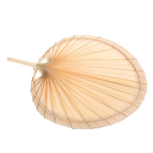 LOLIPPYY Handgefertigter Vintage Handfächer aus Palmblatt Tragbarer Manueller Fächer für Sommer Eleganter Geflochtener Handventilator für Zuhause Büro und Outdoor Langlebig und Stilvoll von LOLIPPYY