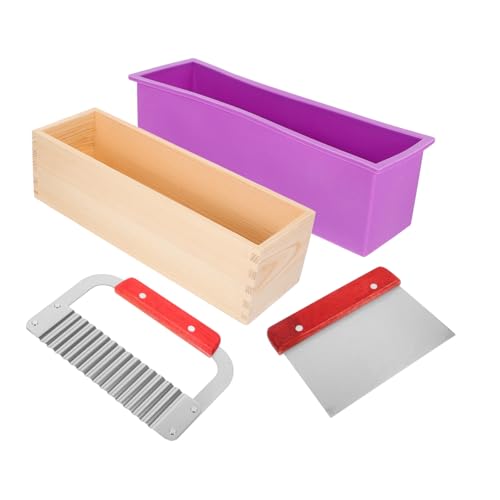 LOLIPPYY Handgemachte Rechteckige Seifenform mit Holzbox DIY Seifenherstellung Werkzeug Stabile Silikonform für Seifenblock Gießen Platzsparend und Langlebig für Erwachsene und LOLIPPYY Handgemachte Rechteckige Seifenform mit Holzbox DIY Seifenherstellung Werkzeug Stabile Silikonform für Seifenblock Gießen Platzsparend und Langlebig für Erwachsene und von LOLIPPYY