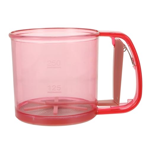 LOLIPPYY Handliches Mehl Sieb mit Messfunktion Feinmaschiger Halbautomatischer Handsieb Filter für Backen Einhändige Bedienung Praktisches Küchensieb für Mehl und Puderzucker LOLIPPYY Handliches Mehl Sieb mit Messfunktion Feinmaschiger Halbautomatischer Handsieb Filter für Backen Einhändige Bedienung Praktisches Küchensieb für Mehl und Puderzucker von LOLIPPYY