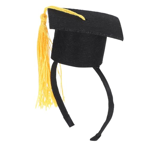 LOLIPPYY Haustier Doktorhut Stirnband Elastisch Angenehmes Material Niedliches Abschlusskostüm für Hunde Katzen Quasten Haaraccessoire für Partys Feiertage LOLIPPYY Haustier Doktorhut Stirnband Elastisch Angenehmes Material Niedliches Abschlusskostüm für Hunde Katzen Quasten Haaraccessoire für Partys Feiertage von LOLIPPYY