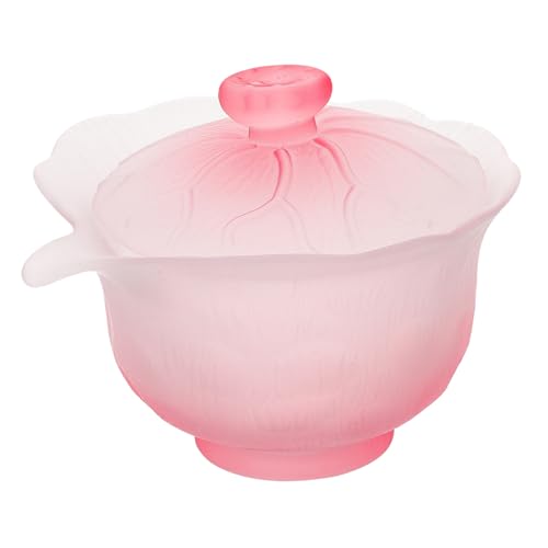 LOLIPPYY Hitzebeständiger Glas Teebecher mit Deckel Stilvoller Wasser Teetasse für Zuhause und Büro Eleganter Vielseitiger Trinkbecher für Tee Saft und Getränke von LOLIPPYY