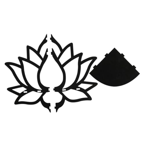 LOLIPPYY Holz Lotus Eckregal Wandregal Schwebend Hohl Geschnittene Lotusblüte Robustes Wandboard für Schlafzimmer Wohnzimmer Platzsparendes Design Vielseitiges Dekorations und LOLIPPYY Holz Lotus Eckregal Wandregal Schwebend Hohl Geschnittene Lotusblüte Robustes Wandboard für Schlafzimmer Wohnzimmer Platzsparendes Design Vielseitiges Dekorations und von LOLIPPYY