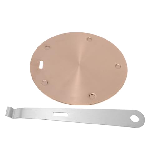 LOLIPPYY Induktionskochfeld Adapterplatte Roségold Edelstahl Wärmediffusor Wärmeverteiler für Gasherd Kompatibel mit Espressomaschinen Teekannen Butterwärmer Mehrzweck Kochplatte von LOLIPPYY