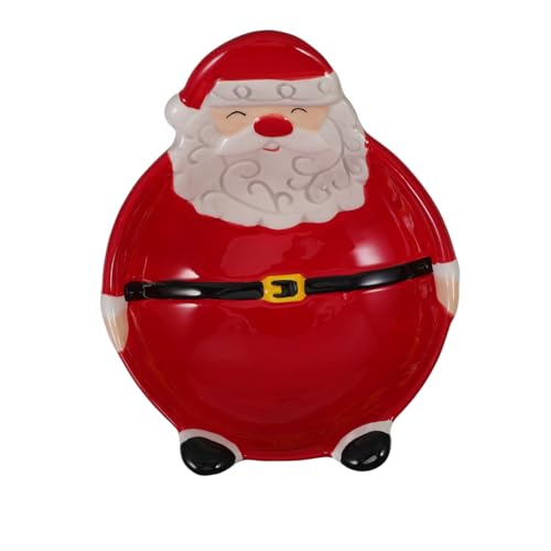 LOLIPPYY Keramik Dessertschale Weihnachtsmannform mit Fuß Teilig Dekorative Obst und Süßigkeitenschale für Weihnachten Geeignet als Festliche Tischdekoration und Aufbewahrungsschale LOLIPPYY Keramik Dessertschale Weihnachtsmannform mit Fuß Teilig Dekorative Obst und Süßigkeitenschale für Weihnachten Geeignet als Festliche Tischdekoration und Aufbewahrungsschale von LOLIPPYY
