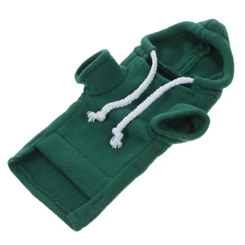 LOLIPPYY Kleines Haustier Sweatshirt für Frettchen Hamster und Meerschweinchen Bequemes Hoodie Kleidungsstück für Outdoor und Alltag Niedliche Haustierkleidung in Grün S LOLIPPYY Kleines Haustier Sweatshirt für Frettchen Hamster und Meerschweinchen Bequemes Hoodie Kleidungsstück für Outdoor und Alltag Niedliche Haustierkleidung in Grün S von LOLIPPYY