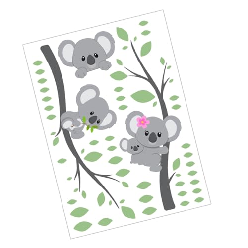 LOLIPPYY Koala Wandsticker Selbstklebend PVC Tier Wanddeko Wiederverwendbar Abziehbar für Kinderzimmer Wohnzimmer Glatte Oberflächen Einfache Anbringung Niedliches Wandtattoo LOLIPPYY Koala Wandsticker Selbstklebend PVC Tier Wanddeko Wiederverwendbar Abziehbar für Kinderzimmer Wohnzimmer Glatte Oberflächen Einfache Anbringung Niedliches Wandtattoo von LOLIPPYY