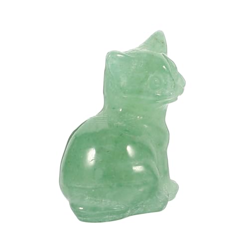 LOLIPPYY Kristallkatze Figurine Miniatur Tischdekoration Japanische Kleine Grüne Erdbeerquarz Kristallskulptur Stabile Desktop Deko Attraktives Katzenmotiv Katzenliebhaber LOLIPPYY Kristallkatze Figurine Miniatur Tischdekoration Japanische Kleine Grüne Erdbeerquarz Kristallskulptur Stabile Desktop Deko Attraktives Katzenmotiv Katzenliebhaber von LOLIPPYY