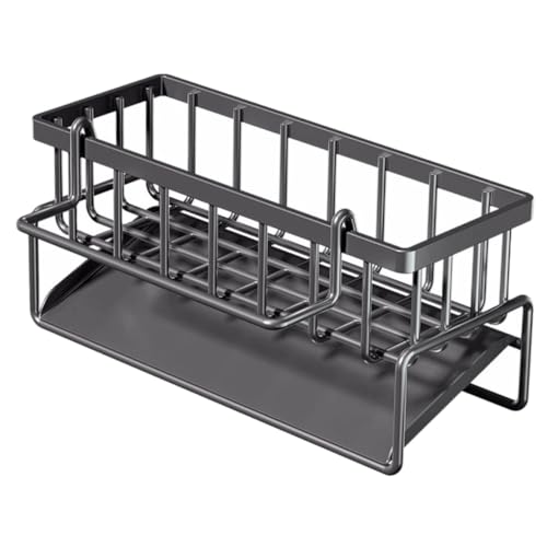 LOLIPPYY Küchen Spülbecken Organizer aus Carbonstahl Multifunktionales Abtropfgestell für Schwämme Bürsten und Reinigungstücher Platzsparendes Küchenzubehör Langlebig und Rostbeständig LOLIPPYY Küchen Spülbecken Organizer aus Carbonstahl Multifunktionales Abtropfgestell für Schwämme Bürsten und Reinigungstücher Platzsparendes Küchenzubehör Langlebig und Rostbeständig von LOLIPPYY