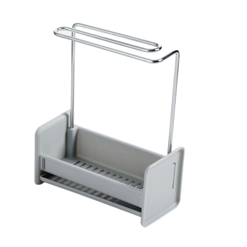 LOLIPPYY Küchen spülschwammhalter Halterung Spülbecken Organizer mit Großem Fassungsvermögen für Schwämme und Geschirrtücher Platzsparend Langlebig Sicher von LOLIPPYY