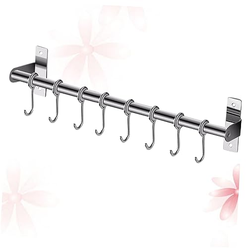 LOLIPPYY Küchenhängeregal ohne Bohren Multifunktionale Wandhalterung für Handtücher Utensilien und Kleidung Selbstklebend Silber LOLIPPYY Küchenhängeregal ohne Bohren Multifunktionale Wandhalterung für Handtücher Utensilien und Kleidung Selbstklebend Silber von LOLIPPYY