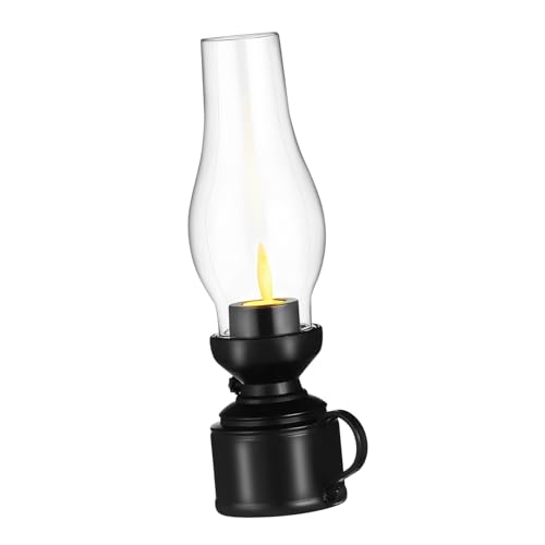 LOLIPPYY LED Petroleumlampe Retro Stil Kunststoff Tischlampe mit Flackerndem Flammeneffekt Winddicht Dekorative Innenraum Laterne für Wohnzimmer Garten und Partybeleuchtung LOLIPPYY LED Petroleumlampe Retro Stil Kunststoff Tischlampe mit Flackerndem Flammeneffekt Winddicht Dekorative Innenraum Laterne für Wohnzimmer Garten und Partybeleuchtung von LOLIPPYY
