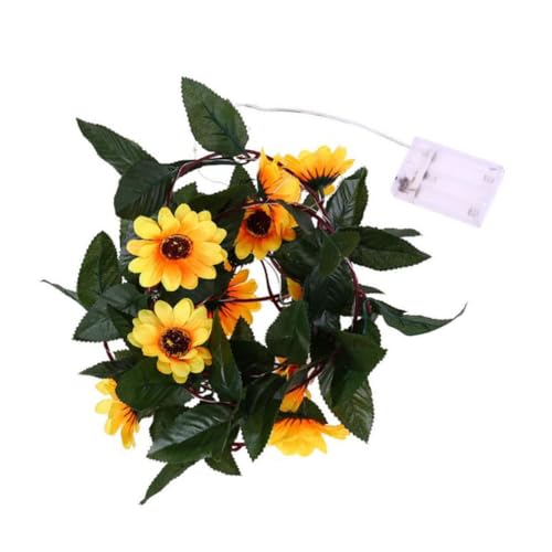 LOLIPPYY LED Sonnenblumen Lichterkette LED Warmweiß Künstliche Sonnenblumen Girlande mit Kupferdraht Batteriebetriebene Party Deko für Garten Terrasse Innen Außennutzung LOLIPPYY LED Sonnenblumen Lichterkette LED Warmweiß Künstliche Sonnenblumen Girlande mit Kupferdraht Batteriebetriebene Party Deko für Garten Terrasse Innen Außennutzung von LOLIPPYY