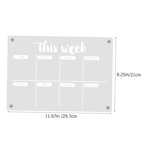 LOLIPPYY Magnetische Acryl Kühlschrank tafel Trocken Abwischbar Wiederverwendbar mit Whiteboard stiften Haushaltsplaner Memoboard To do listen Organizer für Büro und Zuhause LOLIPPYY Magnetische Acryl Kühlschrank tafel Trocken Abwischbar Wiederverwendbar mit Whiteboard stiften Haushaltsplaner Memoboard To do listen Organizer für Büro und Zuhause von LOLIPPYY