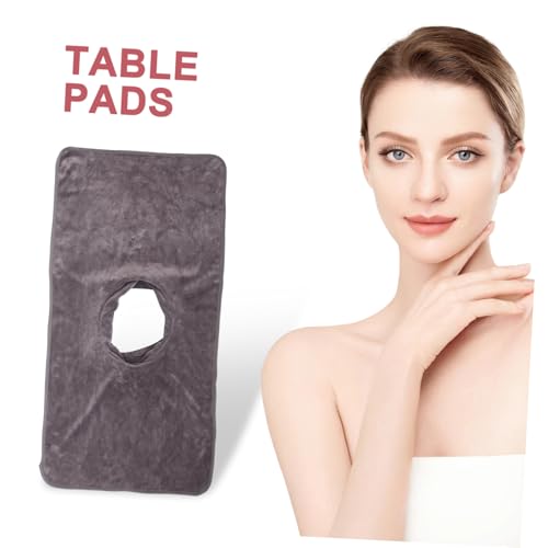 LOLIPPYY Massageliege Bezug mit Gesichtsloch Robust Genähtes Neutralgraues Spa Tuch Atmungsaktiv Ölresistent Passend für Professionelle Massage Behandlungsliegen von LOLIPPYY