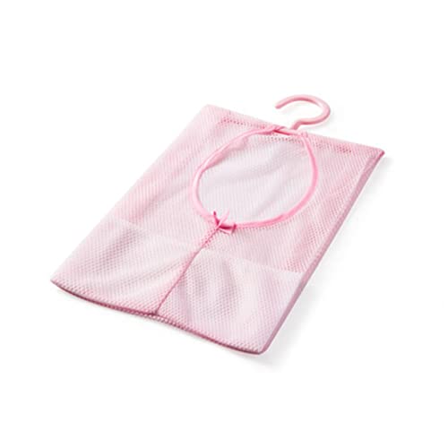 LOLIPPYY Mehrzweckspeicher -netzbeutel Veranstalter Bad Tasche Hängender Wäschekorb Maschendusche Tragbar Mesh-wäscheleine Rosa von LOLIPPYY