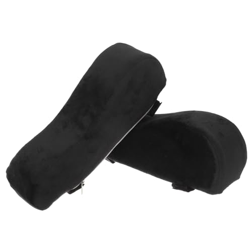 LOLIPPYY Memory Schaum Armlehnenpolster für Gaming Bürostühle Dicke Ergonomische Armstützenkissen Passend Entlastet Ellenbogen und Erhöht Armlehnenhöhe Schwarz von LOLIPPYY