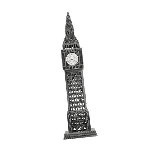LOLIPPYY Metall Uhrenturm Modell Klassisches Uk Gebäude Dekoration Dekorative London Landmarke für Büro und Zuhause Silbernes Retro Design LOLIPPYY Metall Uhrenturm Modell Klassisches Uk Gebäude Dekoration Dekorative London Landmarke für Büro und Zuhause Silbernes Retro Design von LOLIPPYY