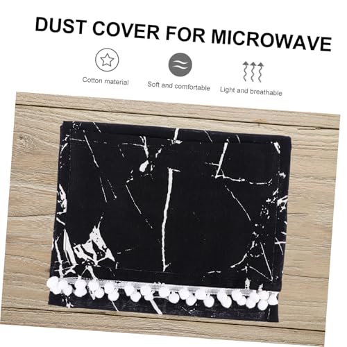 LOLIPPYY Mikrowellen abdeckhaube aus Schwarzem Marmor Druck Staub Ölabweisend Maßgeschneiderte Schützende Mikrowellenabdeckung für Küche und Haushalt LOLIPPYY Mikrowellen abdeckhaube aus Schwarzem Marmor Druck Staub Ölabweisend Maßgeschneiderte Schützende Mikrowellenabdeckung für Küche und Haushalt von LOLIPPYY