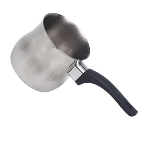LOLIPPYY Milchaufschäumer Kännchen aus poliertem Metall Langlebig für Espresso Milchaufschäumen Kaffeezubereitung und Getränkezubereitung für Zuhause von LOLIPPYY