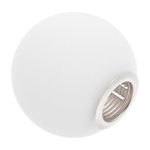 LOLIPPYY Milchweißer Glas Lampenschirm Kugel für Schraubfassung Milchig Runder Ersatzschirm für Moderne Deckenleuchten Kronleuchter und Badezimmerbeleuchtung Sanfte Lichtdiffusion von LOLIPPYY