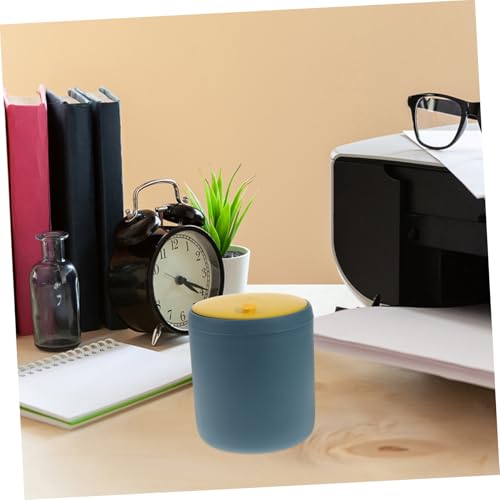 LOLIPPYY Mini Desktop Mülleimer mit Deckel Kompakter Kunststoff abfalleimer für Büro Schlafzimmer Küche Leichter Tischabfallbehälter Platzsparend Hygienisch Vielseitig Einsetzbar von LOLIPPYY