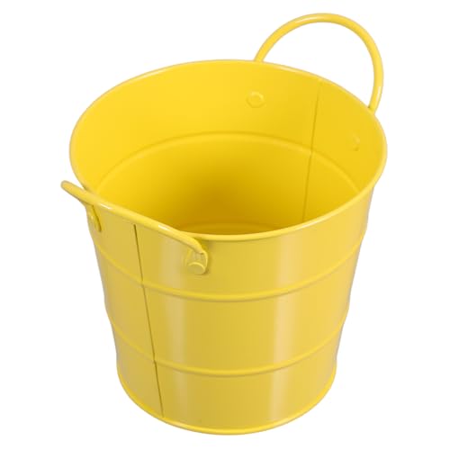 LOLIPPYY Mini Eiseneimer mit Griff Robuster Büro Mülleimer Vielseitiger Aufbewahrungsbehälter für Schreibtisch Platzsparend Modernes Design Stabiler Papierkorb ohne Deckel für Büro und von LOLIPPYY