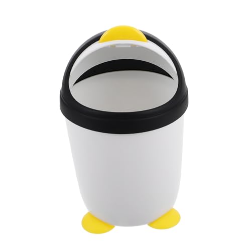 LOLIPPYY Mini Mülleimer Kinderzimmer Cartoon Pinguin mit Deckel Kleiner Plastik Abfalleimer für Schreibtisch Schlafzimmer Mädchen Aufbewahrungsbox Leichte Reinigung und Umweltbewusstsein LOLIPPYY Mini Mülleimer Kinderzimmer Cartoon Pinguin mit Deckel Kleiner Plastik Abfalleimer für Schreibtisch Schlafzimmer Mädchen Aufbewahrungsbox Leichte Reinigung und Umweltbewusstsein von LOLIPPYY