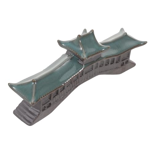 LOLIPPYY Miniatur-pavillon-Figur Für Aquarium-Dekoration Simulationsbrücke Landschaft Bonsai-Zen-dekor Mit Kleinem Pagodenmodell Aquarium-Ornament Als Asiatische Gartenstatue von LOLIPPYY