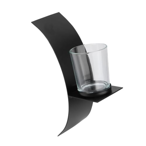 LOLIPPYY Moderner Wandkerzenhalter aus Schwarzem Eisen Bogenförmiges Design Stilvolle Wanddeko für Wohnzimmer und Schlafzimmer Dekorativer Kerzenständer für Gemütliche Atmosphäre LOLIPPYY Moderner Wandkerzenhalter aus Schwarzem Eisen Bogenförmiges Design Stilvolle Wanddeko für Wohnzimmer und Schlafzimmer Dekorativer Kerzenständer für Gemütliche Atmosphäre von LOLIPPYY